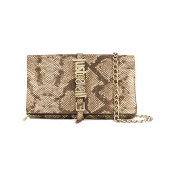 snakeskin effect crossbody bag