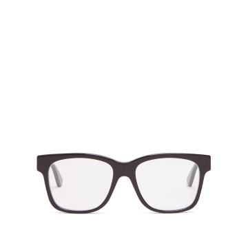 Square-frame acetate glasses