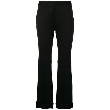 slim-fit tailored trousers