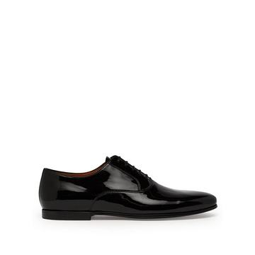 Patent-leather oxford shoes