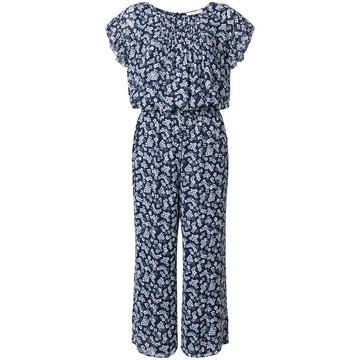 floral cropped jumpsuit