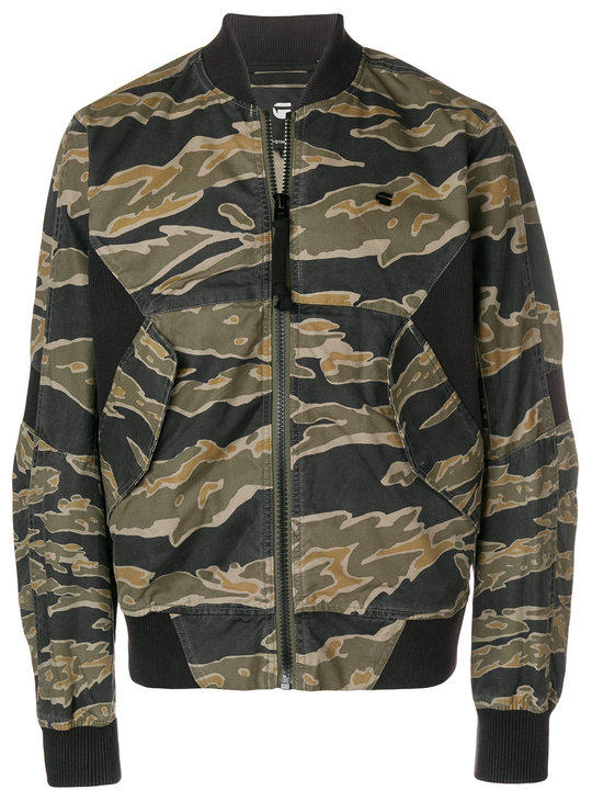 camouflage print bomber jacket展示图