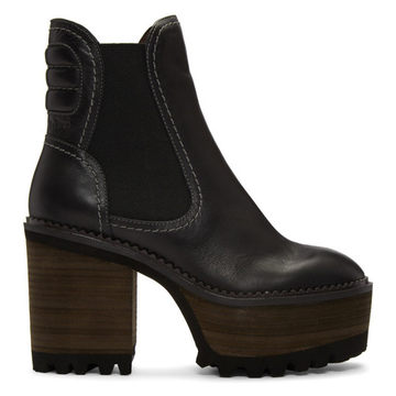 Black Erika Heeled Boots