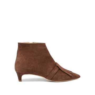 Snowbell point-toe suede ankle boots