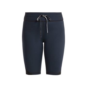 Panelled matte spin short