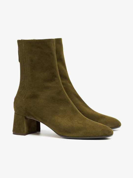 green saint honore 50 suede leather boots展示图