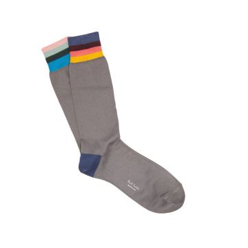 Artist striped cotton-blend socks