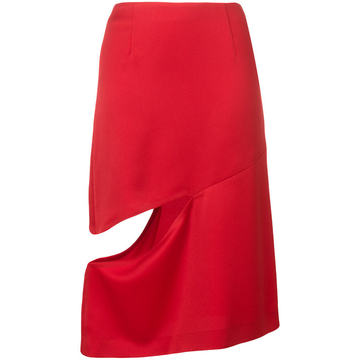 cut-detail midi skirt