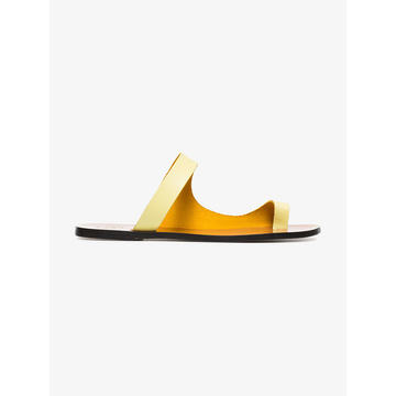 lemon Dina flat leather sandals