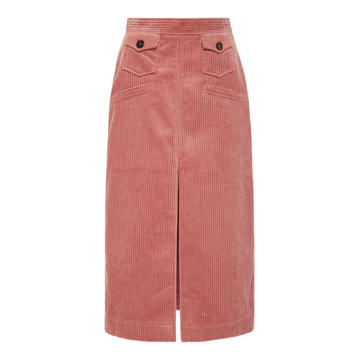 Corduroy Midi Skirt