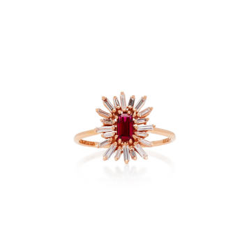 One-of-a-Kind 18K Rose Gold Ruby and Diamond Ring
