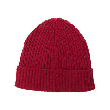 ribbed knit beanie