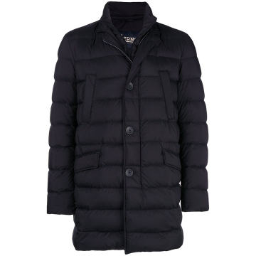 padded straight fit jacket
