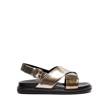 Fussbett crossover-strap leather sandals