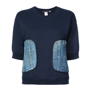 demin patch sweatshirt