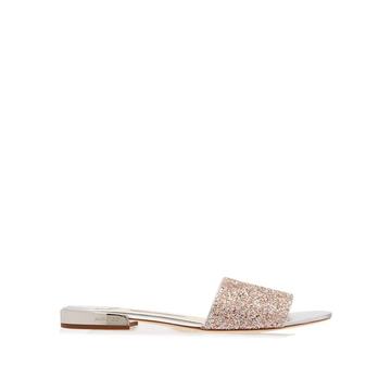 Joni glitter leather slides