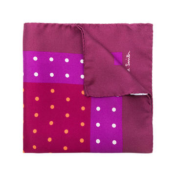 polka-dot pocket square