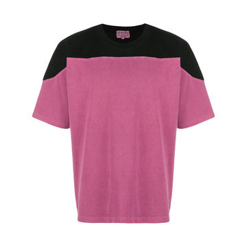 colour block overdye football T-shirt