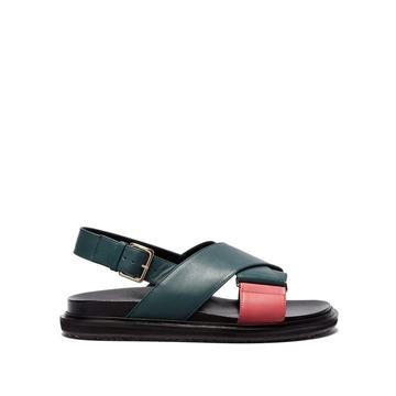 Fussbett crossover-strap leather sandals