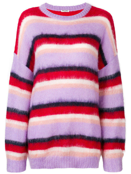 oversized striped sweater展示图