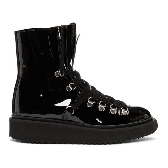 Black Patent Alaska Boots展示图