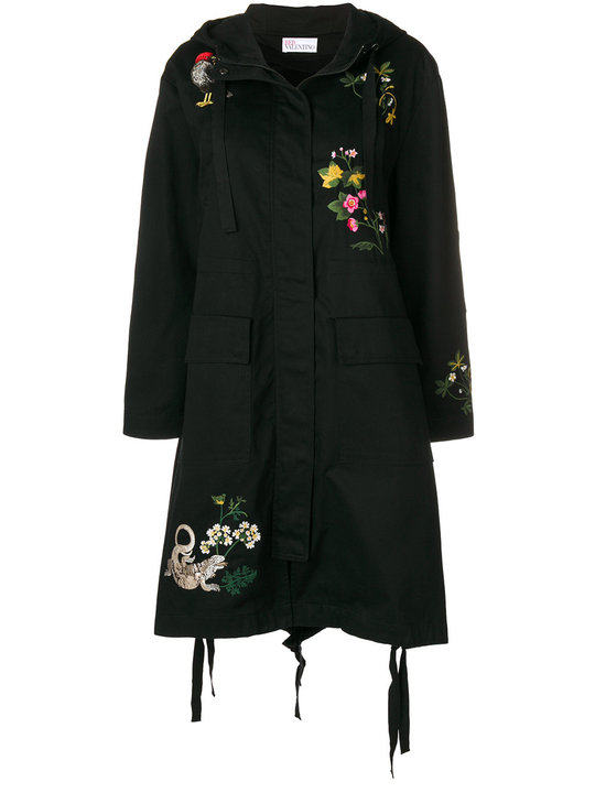 embroidered parka coat展示图