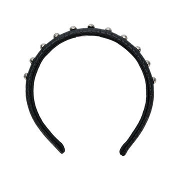 studded leather headband