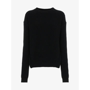 side slit ribbed jumper