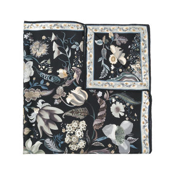 Gancini and Flowers print scarf