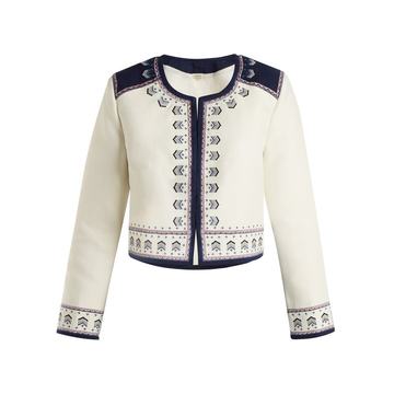 Talia embroidered cotton jacket