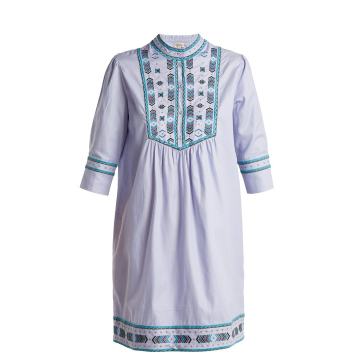 Willow embroidered cotton dress