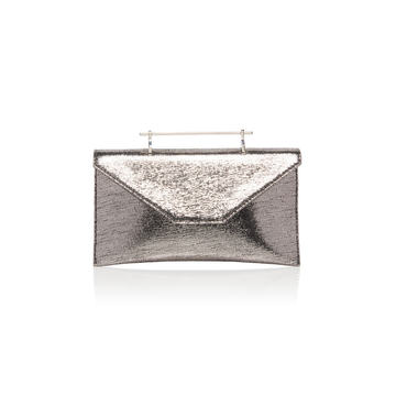 Annabelle Metallic Leather Clutch