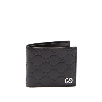 GG-debossed bi-fold leather wallet