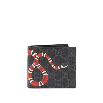 GG supreme snake print wallet