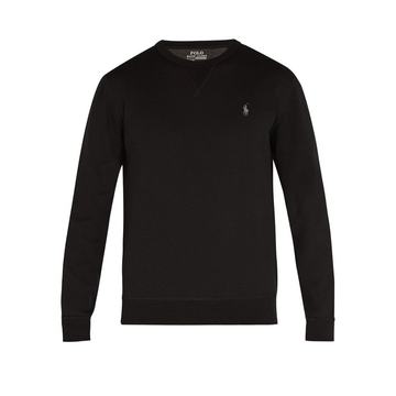 Logo-embroidered jersey sweatshirt