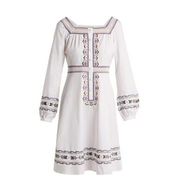Layla embroidered cotton dress