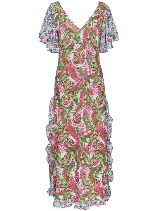 leandra floral maxi dress展示图