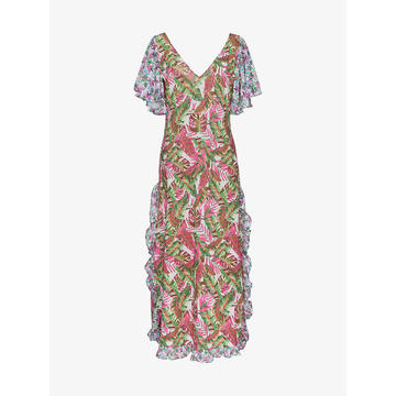 leandra floral maxi dress