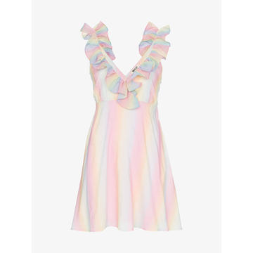 lorena rainbow mini dress