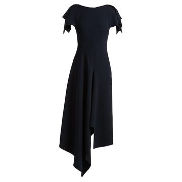 Warren draped crepe dress