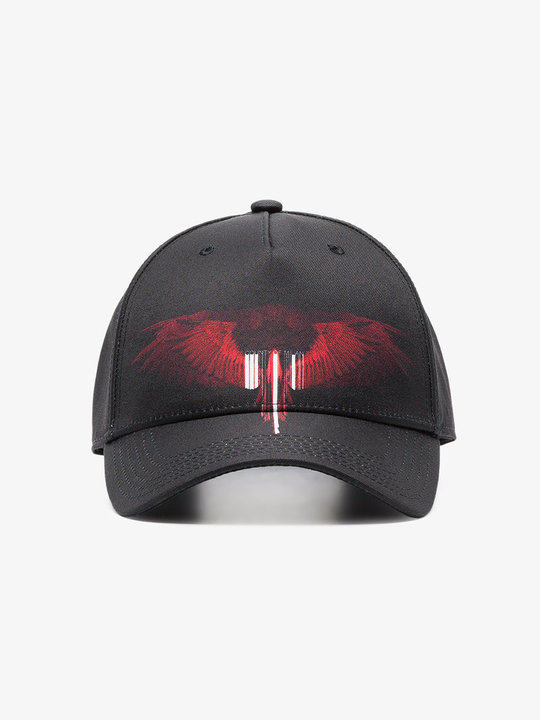 black and red tarter wings baseball cap展示图