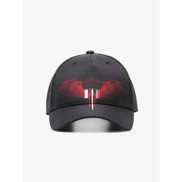 black and red tarter wings baseball cap