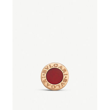 Bvlgari Bvlgari 18ct rose-gold and carnelian earring