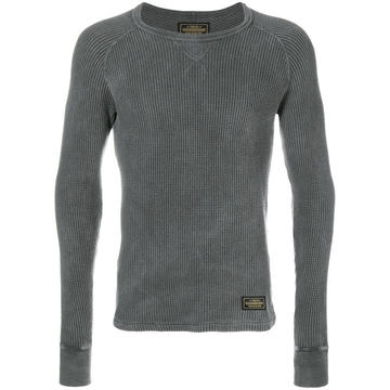 long-sleeve fitted sweater