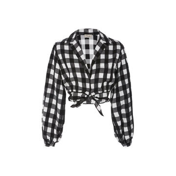 Stirling Cropped Tie Shirt