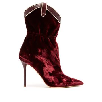 Daisy velvet boots