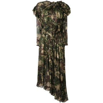 Stephanie camouflage flared dress