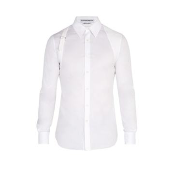 Harness cotton-blend shirt