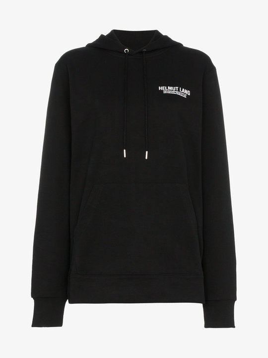 drawstring logo hoodie展示图