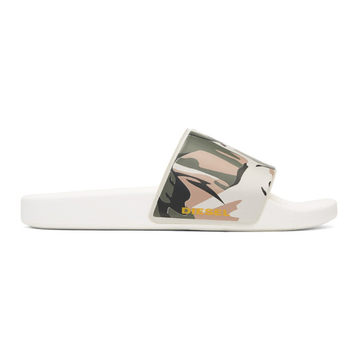 Khaki Sa-Maral Beach Slides